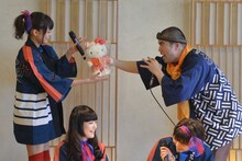 早口言葉対決ではKaede（写真左端）が優勝。