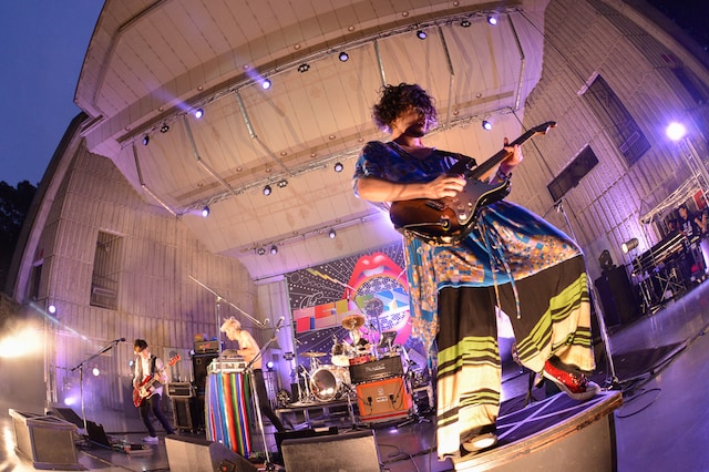 the telephones「野音 DE DISCO!!!」の様子。（撮影：古溪一道）