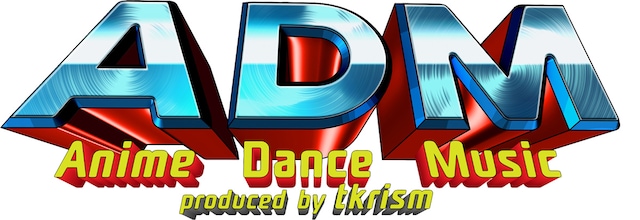 「ADM -Anime Dance Music produced by tkrism-」ロゴ