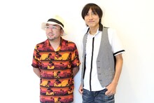 須永辰緒（写真左）と中塚武（右）。