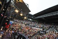 「エビ中 夏のファミリー遠足 略してファミえん in 河口湖2013」の様子。