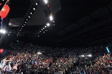 「エビ中 夏のファミリー遠足 略してファミえん in 河口湖2013」の様子。