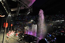 「エビ中 夏のファミリー遠足 略してファミえん in 河口湖2013」の様子。