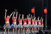 「エビ中 夏のファミリー遠足 略してファミえん in 河口湖2013」の様子。