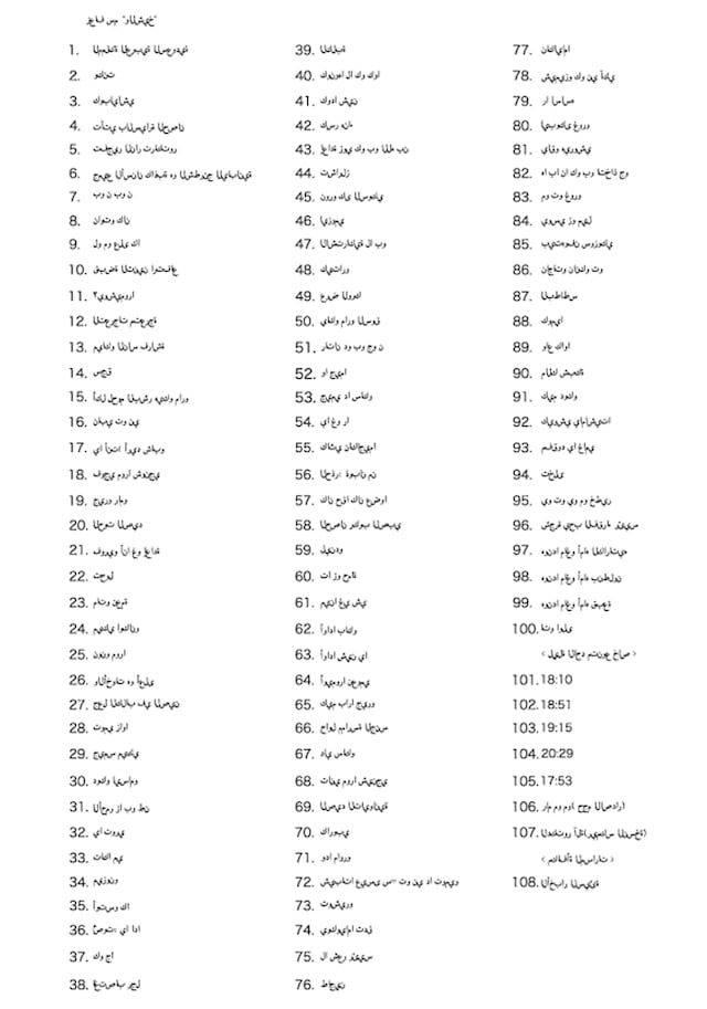 猛毒「زعاف سم」トラックリスト