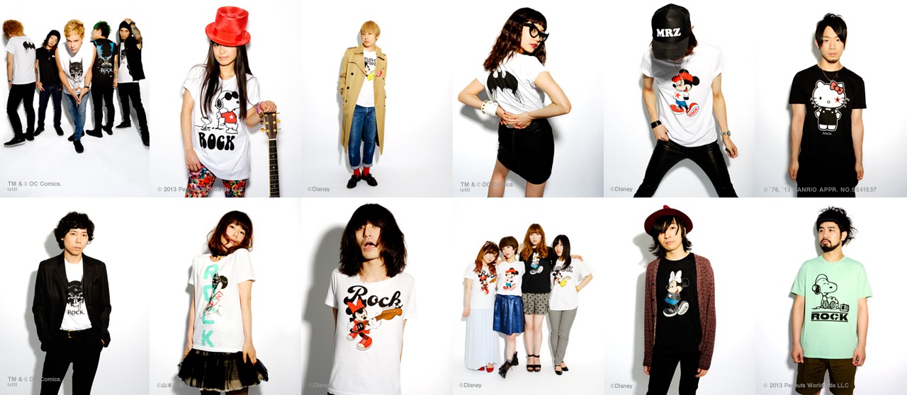 今週の人気の画像2位は「『ROCK』コラボTモデルに9mm、後藤まりこ、BAWDIESら」より、「rockin'star★」オリジナルコラボTシャツの着用例。