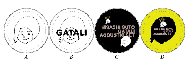 缶バッジのデザインサンプル。