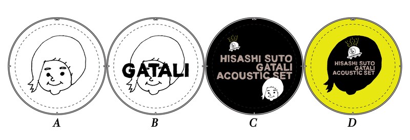 缶バッジのデザインサンプル。