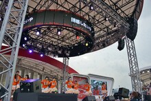 私立恵比寿中学「めざましライブ」の様子。