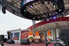 私立恵比寿中学「めざましライブ」の様子。