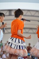 気合いを入れる安本彩花の後ろ姿。