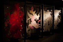 「天野喜孝×HYDE展 天命と背徳～NIPPON EVOLUTION～」プレス発表会で披露された作品。