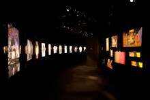 「天野喜孝×HYDE展 天命と背徳～NIPPON EVOLUTION～」プレス発表会で披露された作品。