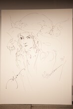 「天野喜孝×HYDE展 天命と背徳～NIPPON EVOLUTION～」プレス発表会で披露された作品。