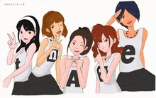 アニメキャラクター化したひめキュンフルーツ缶。