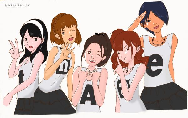 アニメキャラクター化したひめキュンフルーツ缶。