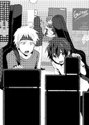 VOCALOID楽曲制作集団HoneyWorksが原作を務めたマンガ「ラブ@ライアー」の扉イラスト。