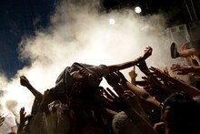 8月7日に東京・WWWで行われたライブイベント「BiS階段」の様子。