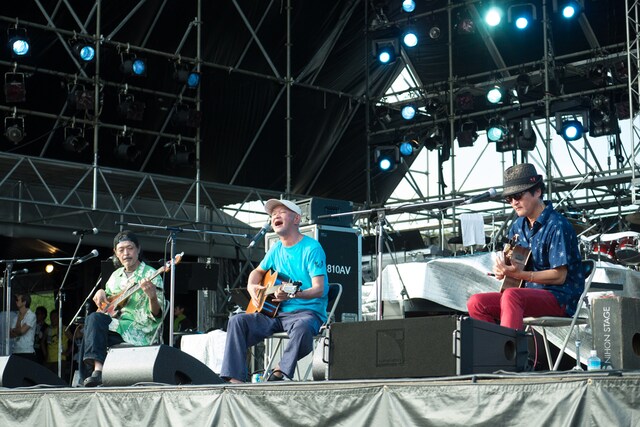 憂歌団。8月3日に行われた「情熱大陸 SPECIAL LIVE SUMMER TIME BONANZA'13」大阪公演の模様。