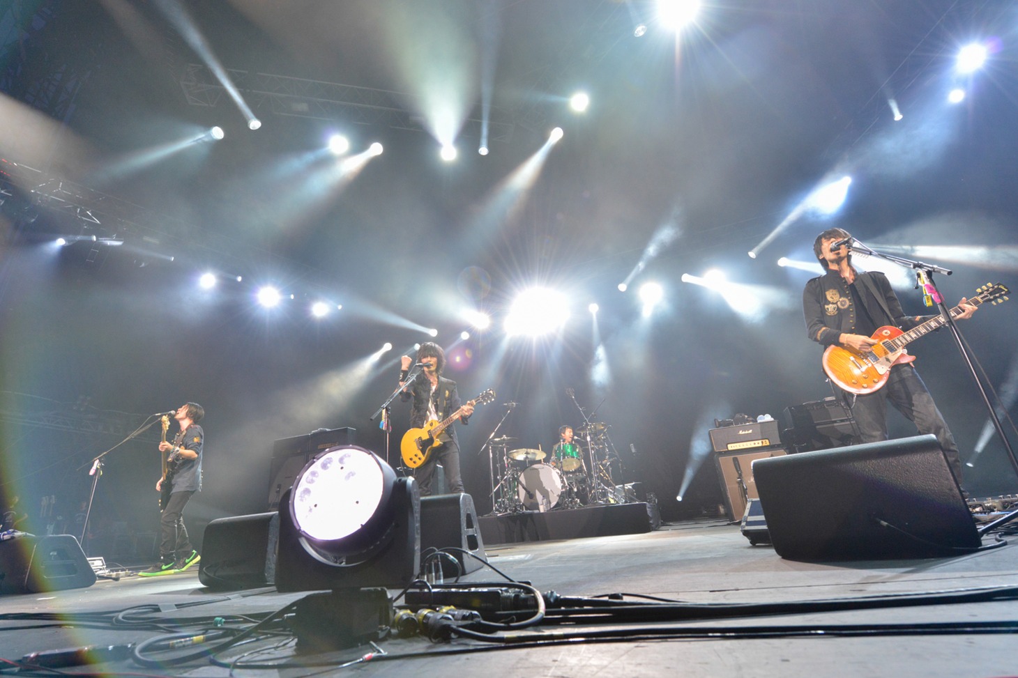 BUMP OF CHICKENが8月9日に千葉・QVCマリンフィールド行ったスタジアムライブの様子。（撮影：古渓一道）