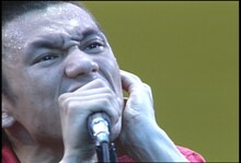 映画「ベイビー大丈夫かっ BEATCHILD1987」より、甲本ヒロト（THE BLUE HEARTS）。 (c)BEATCHILD1987 製作委員会