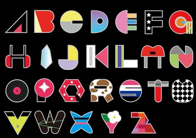 「TRF 20th Anniversaryメモリアルタイポグラフィ」見本