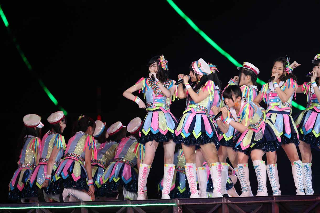 SKE48「ピノキオ軍」披露時の様子。 (c)AKS