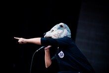 MAN WITH A MISSION「SUMMER SONIC 2013」出演時の様子。