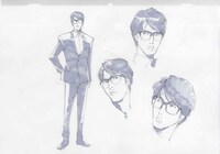 「ビバナミダ」のビデオクリップに使用される岡村靖幸のラフスケッチ。