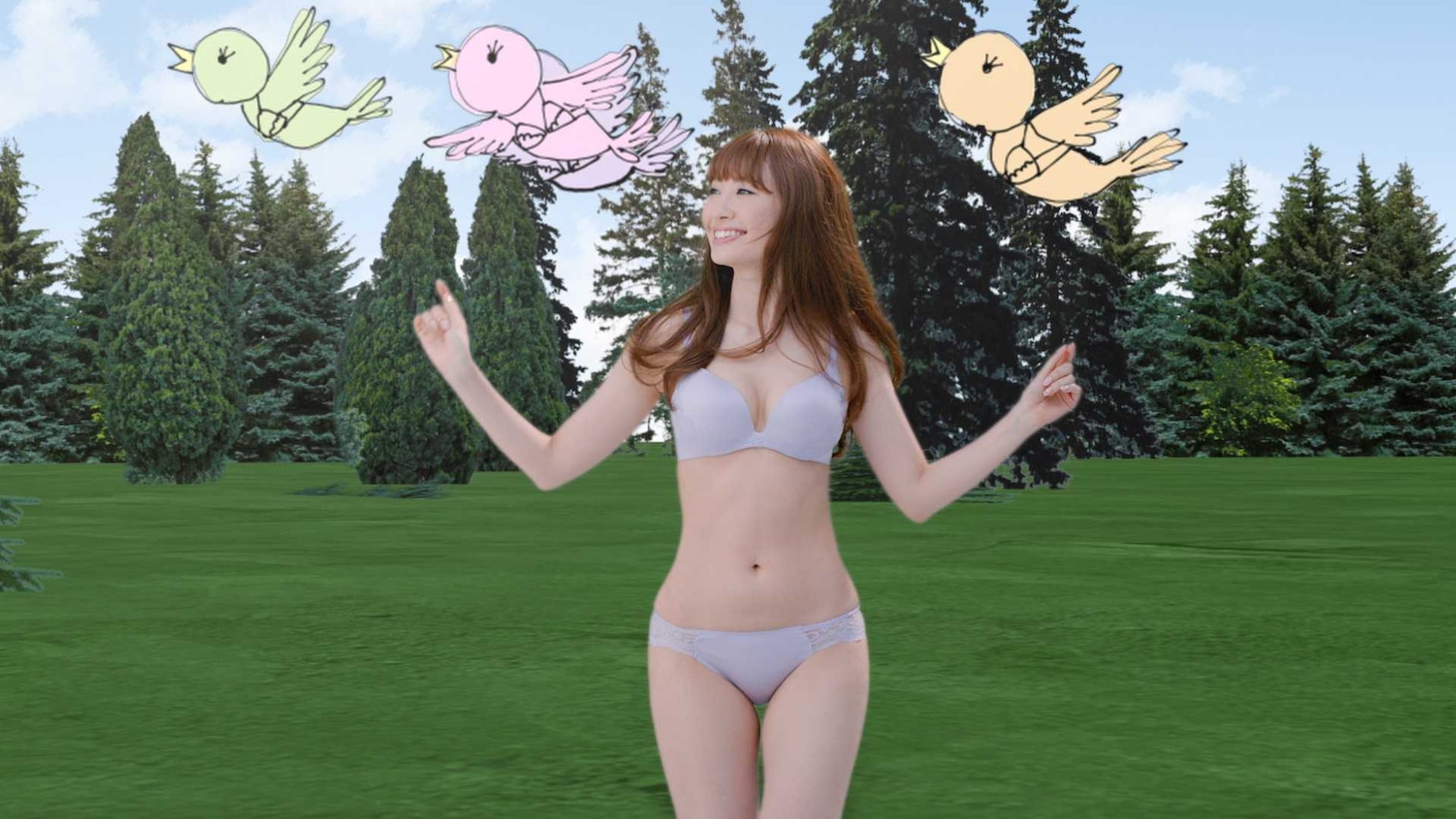 ショートムービー「こじはるDream」のワンシーン。