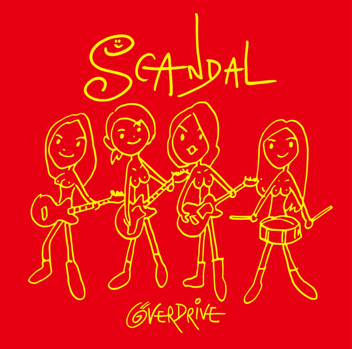 SCANDAL「OVER DRIVE」初回限定盤ジャケット