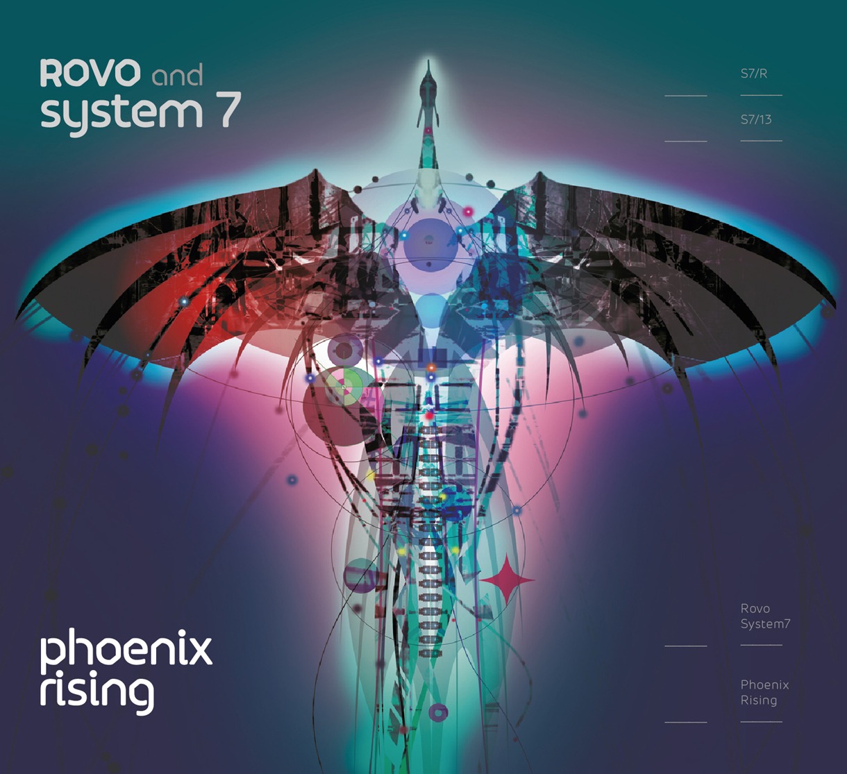 ROVO and SYSTEM 7「Phoenix Rising LP」ジャケット