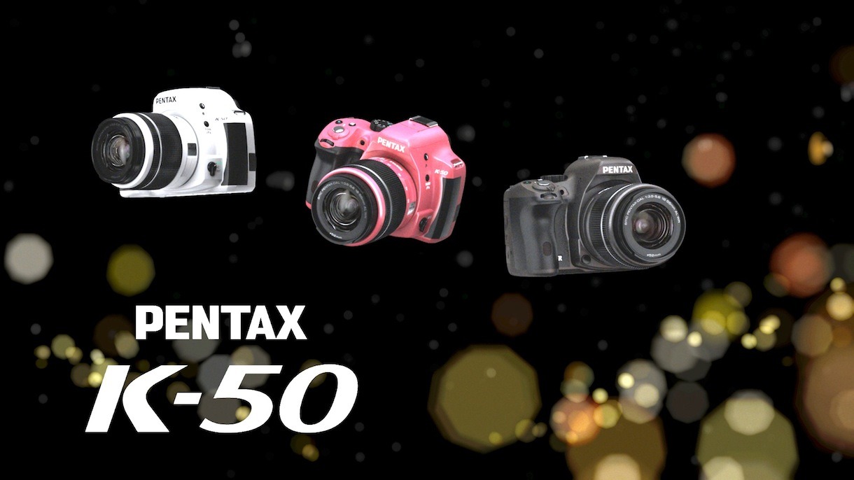 「PENTAX K-50」の新CM「ストリートライブ編」のワンシーン。