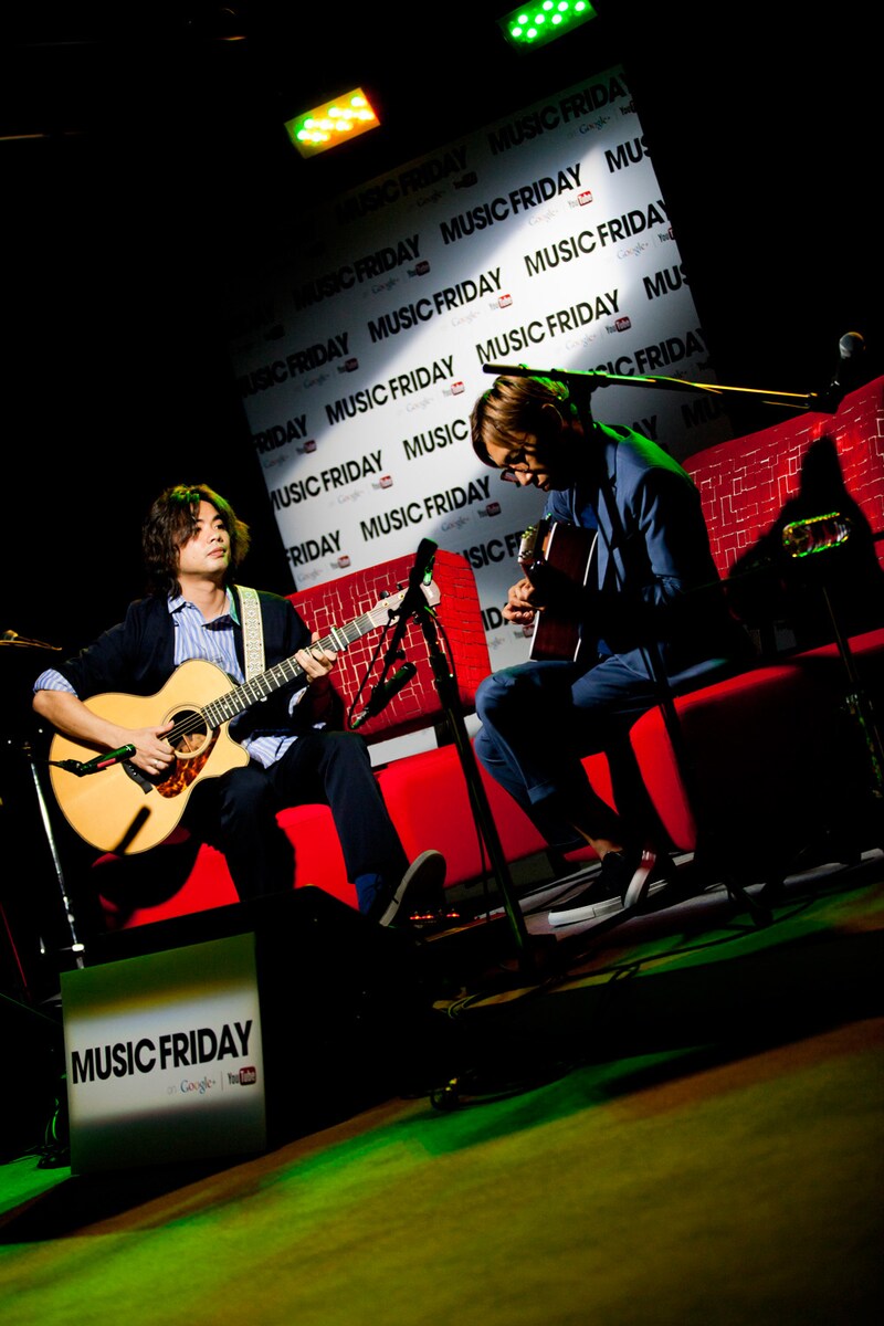 DEPAPEPE「MUSIC FRIDAY on Google+ | YouTube」出演時の様子。