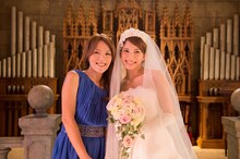 左から「embrace」ビデオクリップ撮影時の今井絵理子、上原多香子。