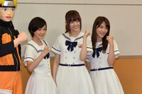 左から生駒里奈、松村沙友理、若月佑美。