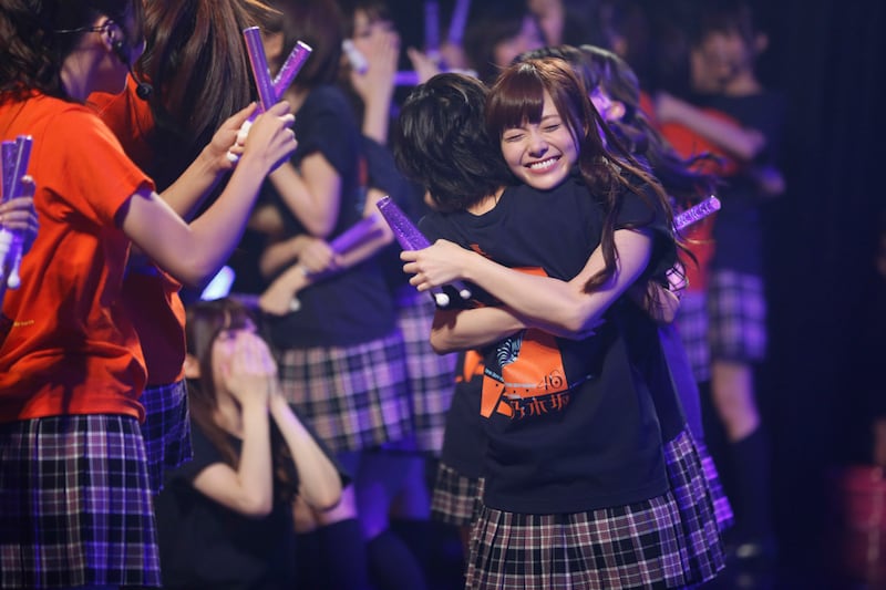 国立代々木競技場第一体育館での追加公演決定に喜びを表現する乃木坂46。