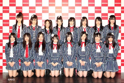 「パジャマドライブ」公演当時のSKE48チームE。 (c)AKS