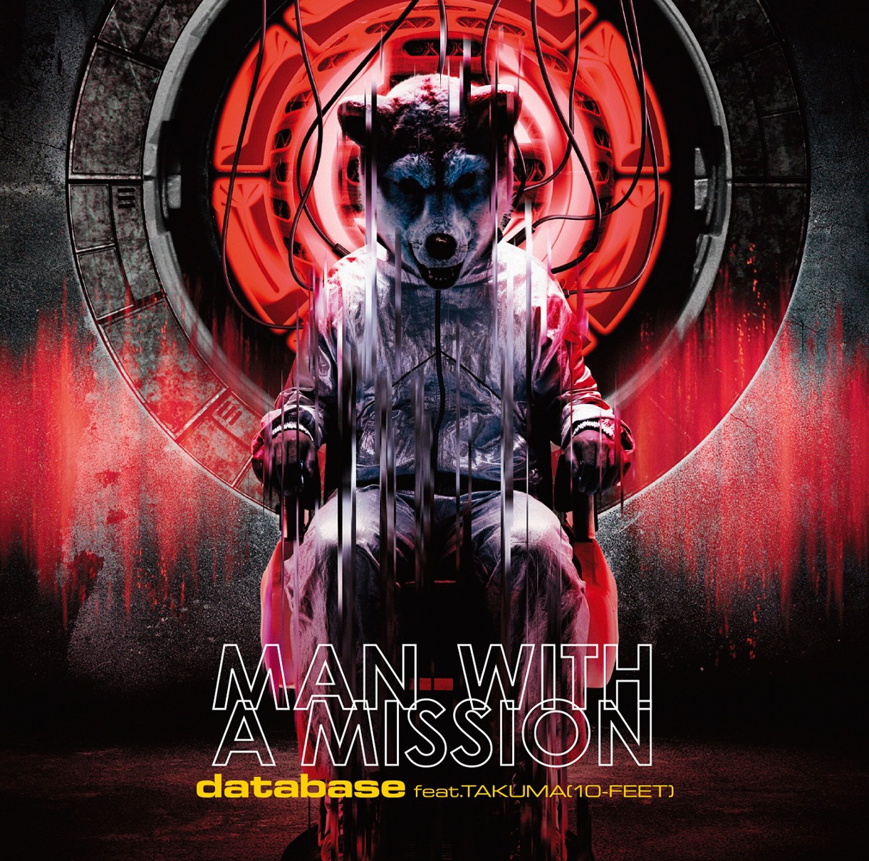 MAN WITH A MISSION「database feat. TAKUMA（10-FEET）」通常盤ジャケット