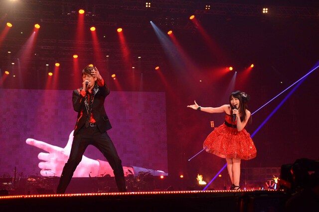 水樹奈々＆宮野真守 (c)Animelo Summer Live 2013/MAGES.