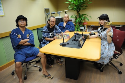 「すみペ的 音楽談義◆黙示録」コーナーの収録後の模様。