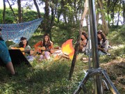 DISH//「晴れるYA!」ビデオクリップ撮影時のショット。