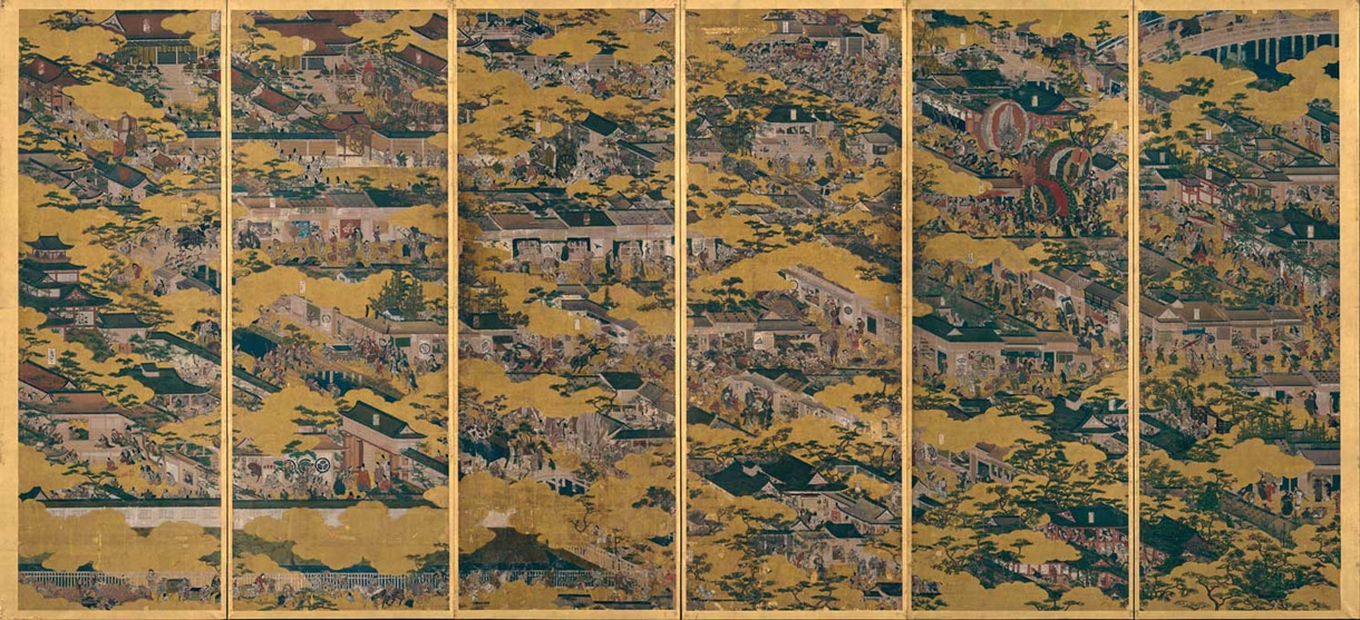 重要文化財「洛中洛外図屏風 舟木本」左隻