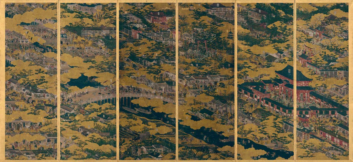 重要文化財「洛中洛外図屏風 舟木本」右隻