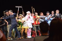 百田夏菜子の妙なハイトーンボイスで盛大にずっこける堺正章。