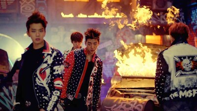 B.A.P「WARRIOR」ビデオクリップのワンシーン。