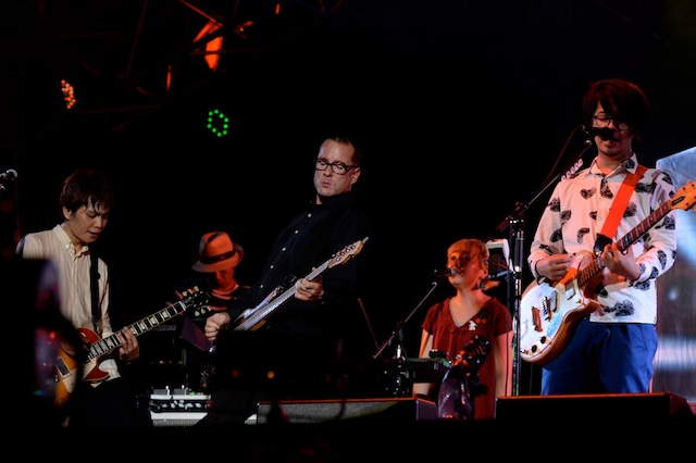 The Rentalsのマット・シャープ（B, Vo）を迎えたセッションの様子。（photo by TEPPEI）