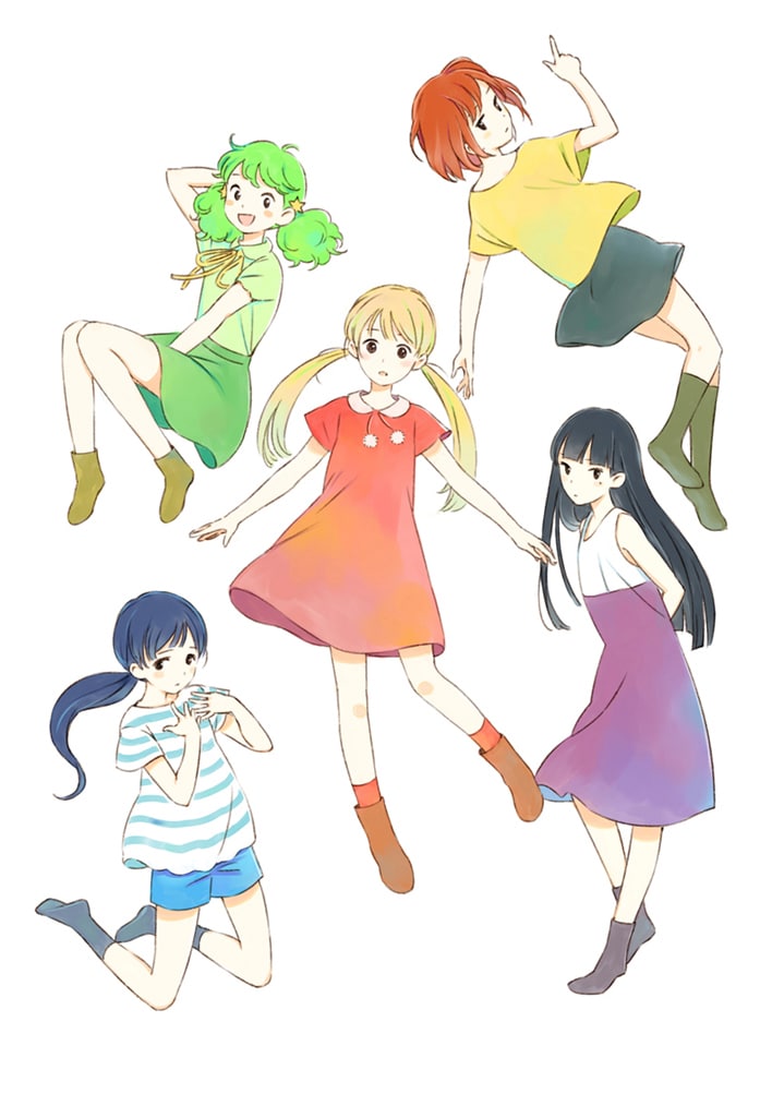 岸田メルによるさよならポニーテール描き下ろしイラスト。