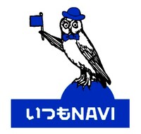 「いつもNAVI」とグリュックのコラボロゴ。