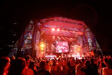 「→Pia-no-jaC← 5th Anniversary FINAL EAT A 野音2 ～今年もやります全曲ジャック～」の様子。